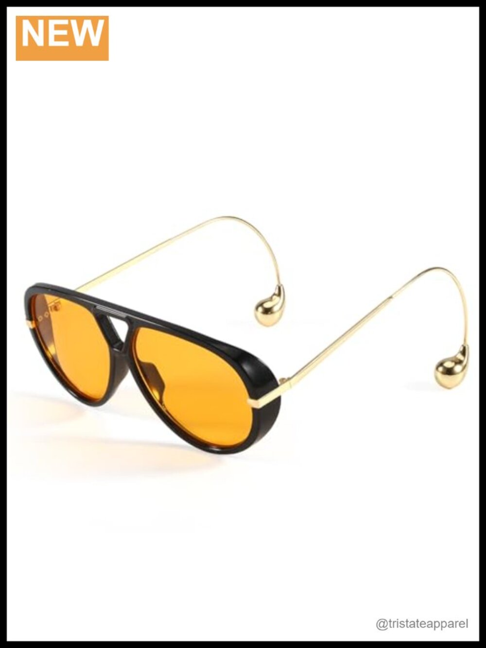 Oversized Aviator Sunglasses UV Protection Full Frame Square